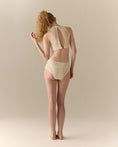 Load image into Gallery viewer, The Solene High-Neck Mesh Bikini Bottom | Écru