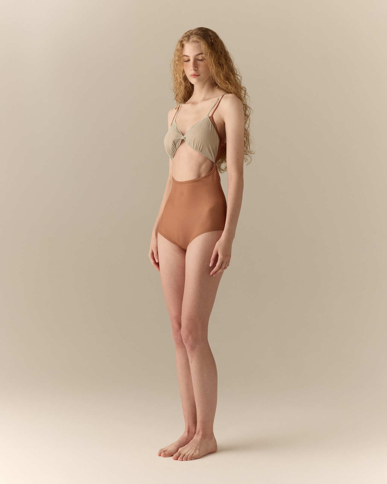 The Vino Cutout Mesh One-Piece Swimsuit | Terra Sage